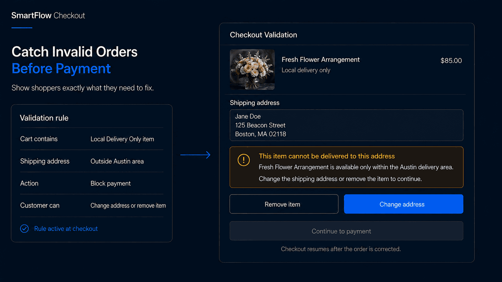 Stop Invalid Orders Before Payment With Shopify Checkout Validation