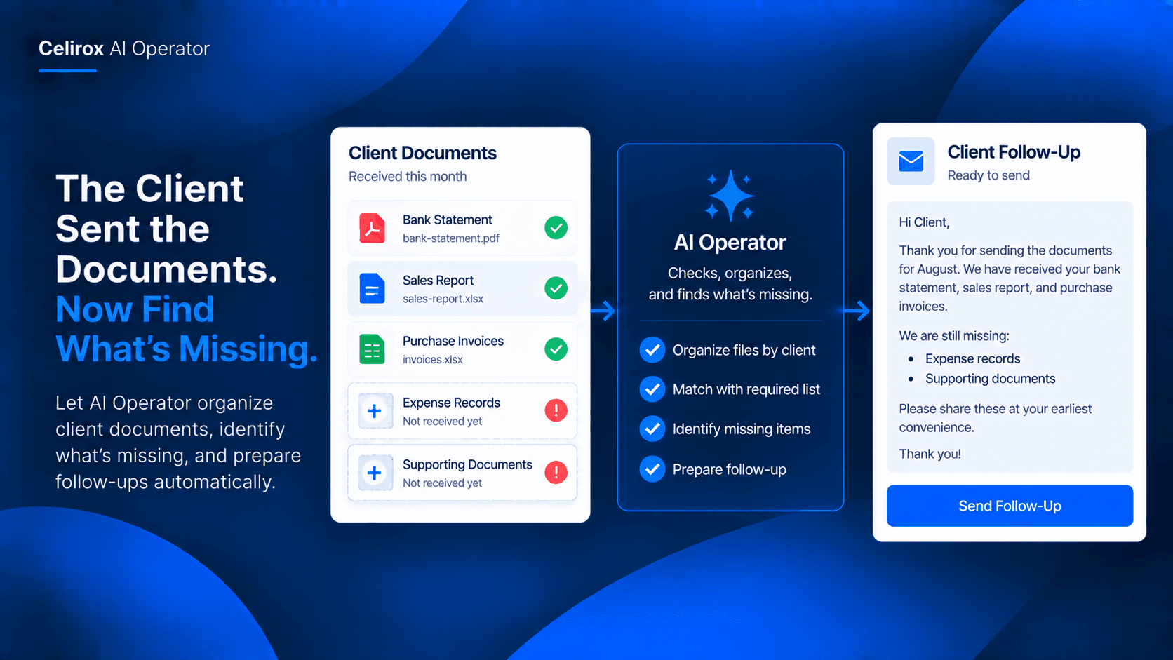 The Client Sent the Documents. Now Find What’s Missing.