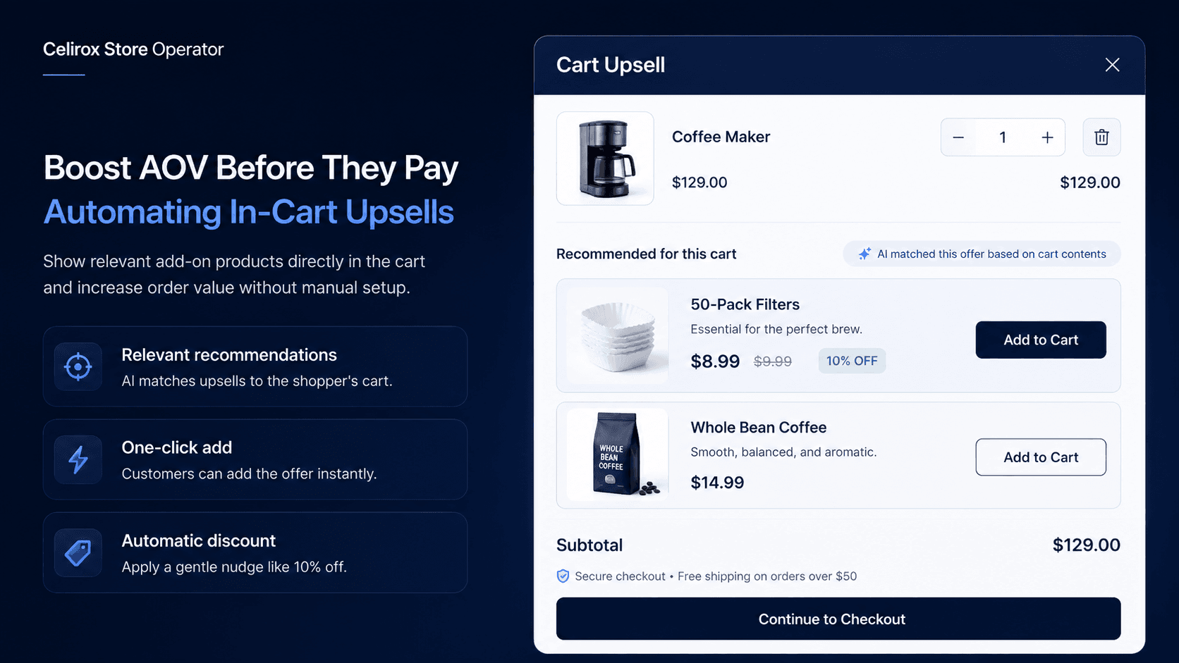 Boost AOV Before They Pay: Automating In-Cart Upsells