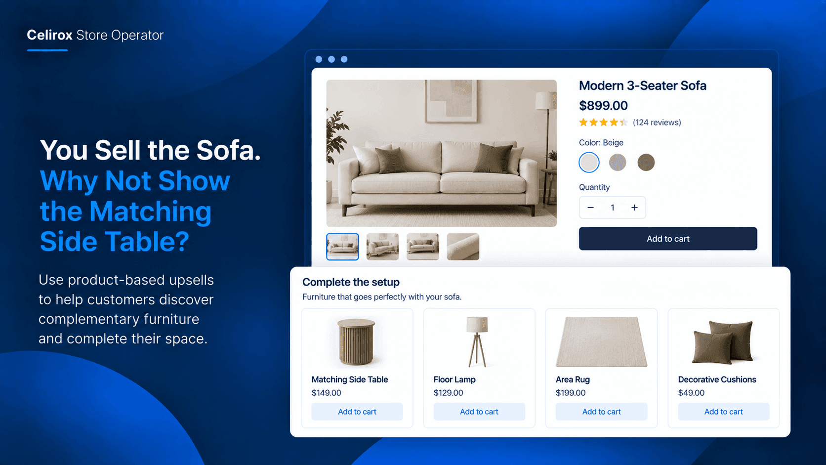 You Sell the Sofa. Why Not Show the Matching Side Table?